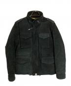 A BATHING APEア ベイシング エイプ）の古着「CAW SUEDE M65 DOWN JACKET」｜ブラック