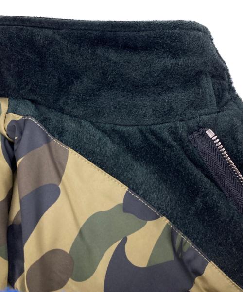 A BATHING APE（ア ベイシング エイプ）A BATHING APE (ア ベイシング エイプ) CAW SUEDE M65 DOWN JACKET ブラック サイズ:Mの古着・服飾アイテム