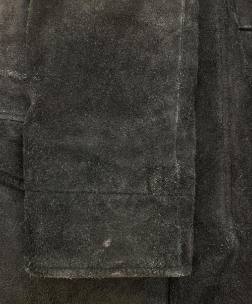 A BATHING APE（ア ベイシング エイプ）A BATHING APE (ア ベイシング エイプ) CAW SUEDE M65 DOWN JACKET ブラック サイズ:Mの古着・服飾アイテム