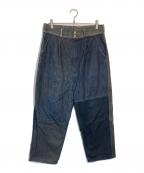 COMME des GARCONS HOMMEコムデギャルソン オム）の古着「パッチワークデニムパンツ」｜グレー