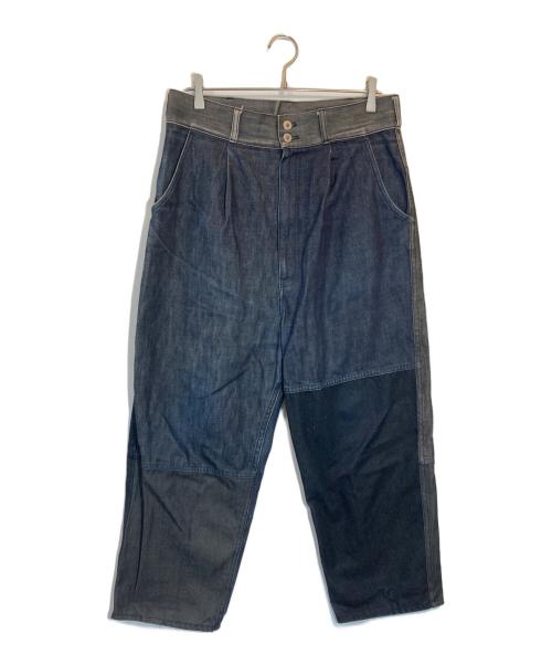 COMME des GARCONS HOMME（コムデギャルソン オム）COMME des GARCONS HOMME (コムデギャルソン オム) パッチワークデニムパンツ グレー サイズ:Sの古着・服飾アイテム