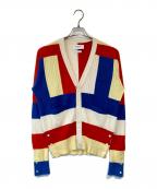 Thom Browneトムブラウン）の古着「カシミヤカーディガン」｜レッド×ブルー