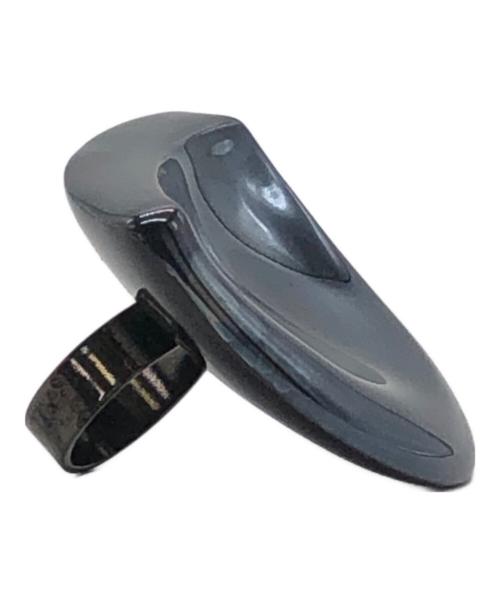 ISSEY MIYAKE（イッセイミヤケ）ISSEY MIYAKE (イッセイミヤケ) ストーンモチーフリング ネイビー サイズ:下記参照の古着・服飾アイテム