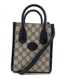 GUCCI（グッチ）の古着「インターロッキングGミニトートバッグ」｜ベージュ