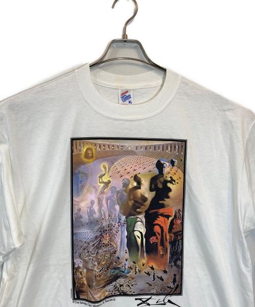 JERZEES（ジャージーズ）JERZEES (ジャージーズ) 幻覚剤的闘牛士 アートプリントTシャツ ホワイト サイズ:XLの古着・服飾アイテム