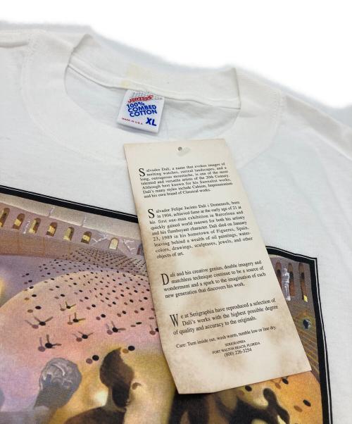 JERZEES（ジャージーズ）JERZEES (ジャージーズ) 幻覚剤的闘牛士 アートプリントTシャツ ホワイト サイズ:XLの古着・服飾アイテム