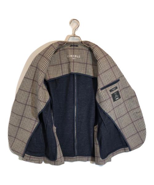 CIRCOLO 1901（チルコロ1901）Circolo 1901 (チルコロ1901) グレンチェックテーラードジャケット ベージュ サイズ:SIZE 50の古着・服飾アイテム