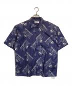 RADIALLラディアル）の古着「HOOD CITY-OPEN COLLARED SHIRT」｜パープル