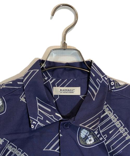 RADIALL（ラディアル）RADIALL (ラディアル) HOOD CITY-OPEN COLLARED SHIRT パープル サイズ:SIZE Lの古着・服飾アイテム