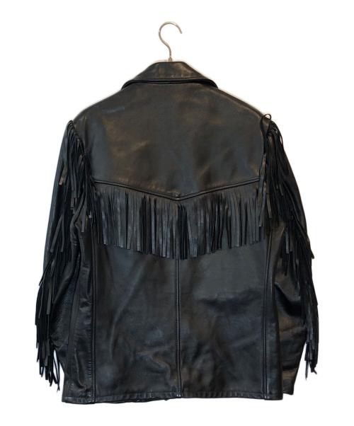 SCHOTT BROS.（ショット）SCHOTT BROS. (ショットブロス) LEATHER FRINGE JACKET ブラック サイズ:40の古着・服飾アイテム