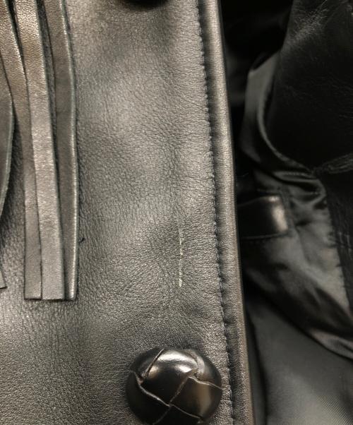 SCHOTT BROS.（ショット）SCHOTT BROS. (ショットブロス) LEATHER FRINGE JACKET ブラック サイズ:40の古着・服飾アイテム