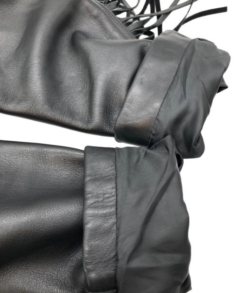 SCHOTT BROS.（ショット）SCHOTT BROS. (ショットブロス) LEATHER FRINGE JACKET ブラック サイズ:40の古着・服飾アイテム