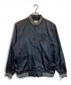 stussyステューシー）の古着「アーチロゴスカジャン」｜ブラック