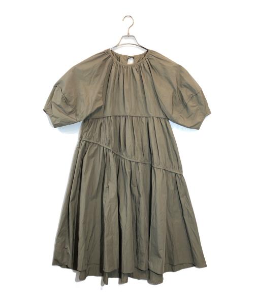 machatt（マチャット）machatt (マチャット) ナイロンブラウスワンピース グリーン サイズ:Fの古着・服飾アイテム