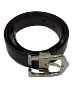 Cartierカルティエ）の古着「Cアロンジェレザーベルト」｜ブラック