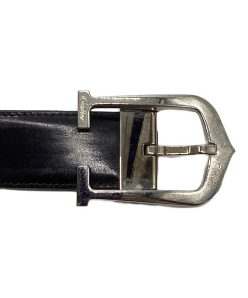 Cartier（カルティエ）Cartier (カルティエ) Cアロンジェレザーベルト ブラックの古着・服飾アイテム