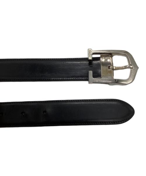 Cartier（カルティエ）Cartier (カルティエ) Cアロンジェレザーベルト ブラックの古着・服飾アイテム