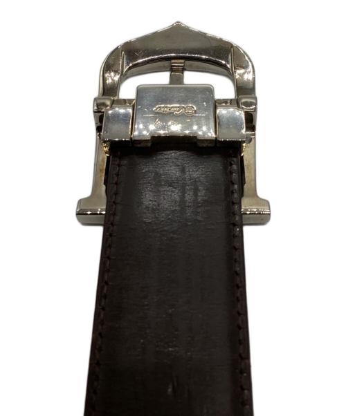 Cartier（カルティエ）Cartier (カルティエ) Cアロンジェレザーベルト ブラックの古着・服飾アイテム