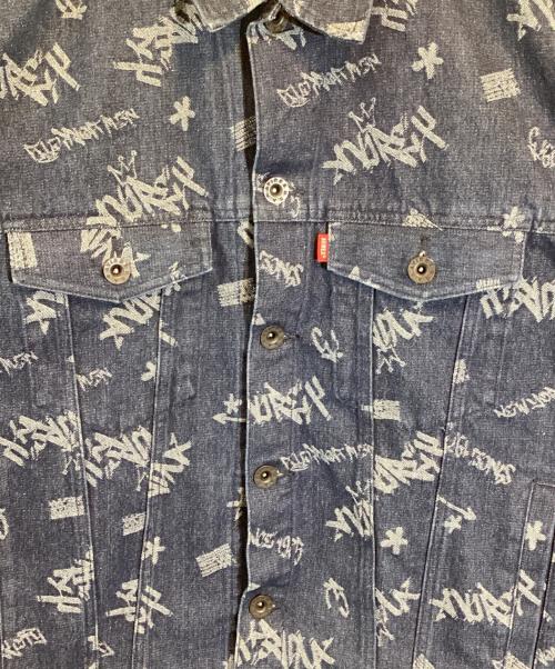 AVIREX（アヴィレックス）AVIREX (アヴィレックス) TAGGING JACQUARD DENIM JACKET インディゴ サイズ:下記参照の古着・服飾アイテム