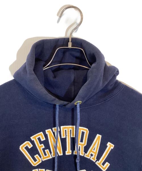 Champion（チャンピオン）Champion (チャンピオン) ２段プリントリバースウィーブパーカー ネイビー サイズ:SIZE Mの古着・服飾アイテム