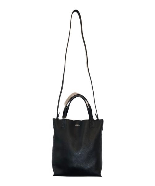 A.P.C.（アーペーセー）A.P.C. (アーペーセー) MAIKO SMALL2WAYレザートートバッグ ブラック サイズ:下記参照の古着・服飾アイテム