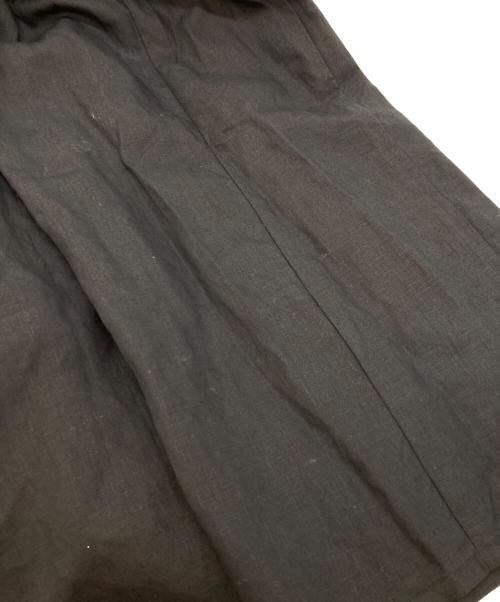 homspun（ホームスパン）homspun (ホームスパン) リネンバイオ ノースリーブワンピース ブラック サイズ:SIZE 4の古着・服飾アイテム