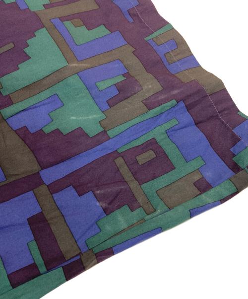 homspun（ホームスパン）homspun (ホームスパン) パッチワークプリント七分袖ワンピース グリーン サイズ:SIZE 3の古着・服飾アイテム