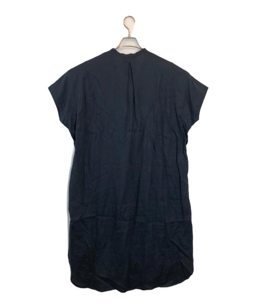 1dozen（イチダース）1dozen (イチダース) リネンロングシャツ ネイビー サイズ:Iの古着・服飾アイテム