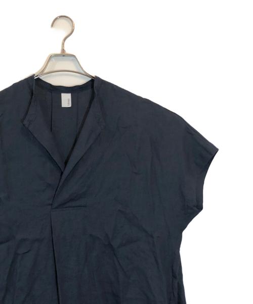 1dozen（イチダース）1dozen (イチダース) リネンロングシャツ ネイビー サイズ:Iの古着・服飾アイテム