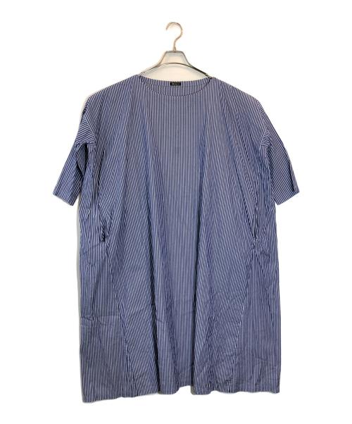 R&D.M.Co-OLDMAN'S TAILOR（オールドマンズテイラー）R&D.M.Co-OLDMAN'S TAILOR (オールドマンズテイラー) ストライプワンピース ネイビー サイズ:記載なしの古着・服飾アイテム