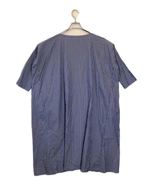 R&D.M.Co-OLDMAN'S TAILOR（オールドマンズテイラー）R&D.M.Co-OLDMAN'S TAILOR (オールドマンズテイラー) ストライプワンピース ネイビー サイズ:記載なしの古着・服飾アイテム