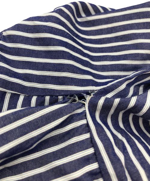 R&D.M.Co-OLDMAN'S TAILOR（オールドマンズテイラー）R&D.M.Co-OLDMAN'S TAILOR (オールドマンズテイラー) ストライプワンピース ネイビー サイズ:記載なしの古着・服飾アイテム