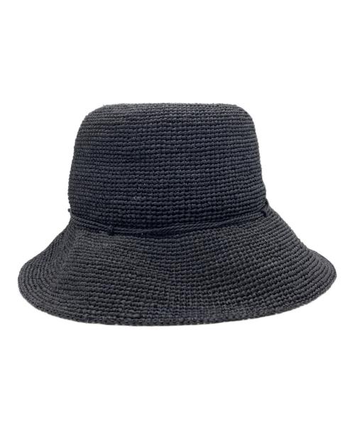 HELEN KAMINSKI（ヘレンカミンスキー）HELEN KAMINSKI (ヘレンカミンスキー) ストローハット ブラック サイズ:下記参照の古着・服飾アイテム