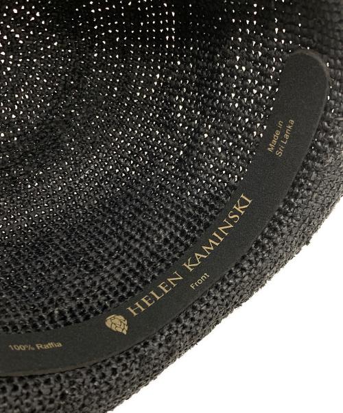 HELEN KAMINSKI（ヘレンカミンスキー）HELEN KAMINSKI (ヘレンカミンスキー) ストローハット ブラック サイズ:下記参照の古着・服飾アイテム