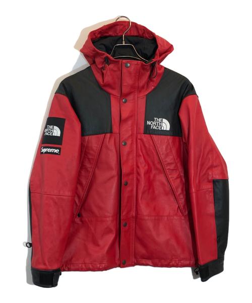SUPREME（シュプリーム）Supreme (シュプリーム) THE NORTH FACE (ザ ノース フェイス) Leather Mountain Parka レッド サイズ:SIZE Sの古着・服飾アイテム