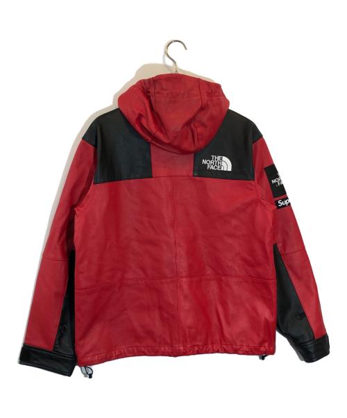 SUPREME（シュプリーム）Supreme (シュプリーム) THE NORTH FACE (ザ ノース フェイス) Leather Mountain Parka レッド サイズ:SIZE Sの古着・服飾アイテム
