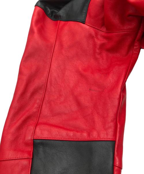 SUPREME（シュプリーム）Supreme (シュプリーム) THE NORTH FACE (ザ ノース フェイス) Leather Mountain Parka レッド サイズ:SIZE Sの古着・服飾アイテム