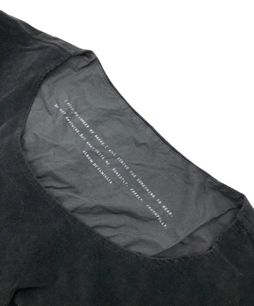 album di famiglia（アルバム ディ ファミリア）album di famiglia (アルバム ディ ファミリア) コーデュロイワンピース ブラック サイズ:Sの古着・服飾アイテム