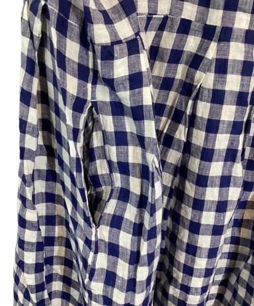 Veritecoeur（ヴェリテクール）Veritecoeur (ヴェリテクール) ノースリーブチェックワンピース ネイビー サイズ:SIZE FREEの古着・服飾アイテム