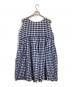 Veritecoeur (ヴェリテクール) ノースリーブチェックワンピース ネイビー サイズ:SIZE FREE：8000円