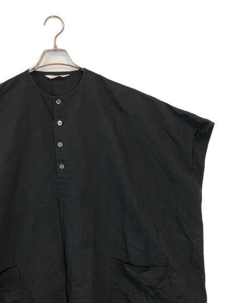 homspun（ホームスパン）homspun (ホームスパン) シャツワンピース ブラック サイズ:SIZE Mの古着・服飾アイテム