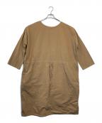 Veritecoeurヴェリテクール）の古着「コンパクトフラットドローコードワンピース」｜ブラウン