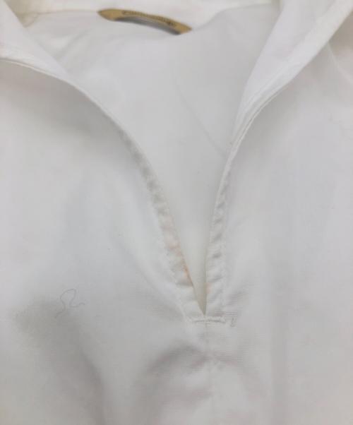 Curensology（カレンソロジー）Curensology (カレンソロジー) コットンフラットカラーブラウス ホワイト サイズ:Fの古着・服飾アイテム