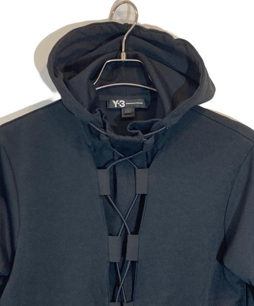 Y-3（ワイスリー）Y-3 (ワイスリー) スリーストライプ トラック プルオーバーパーカー ブラック サイズ:SIZE Sの古着・服飾アイテム