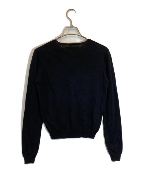 PRADA SPORTS（プラダスポーツ）PRADA SPORTS (プラダスポーツ) カシミヤ混Vネックニット ブラック サイズ:４２の古着・服飾アイテム