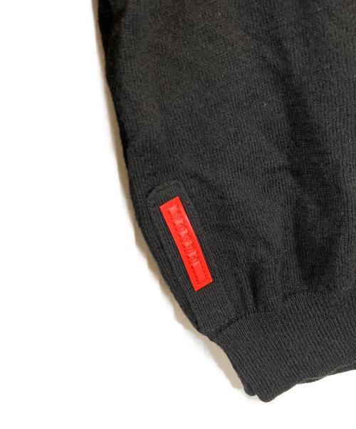 PRADA SPORTS（プラダスポーツ）PRADA SPORTS (プラダスポーツ) カシミヤ混Vネックニット ブラック サイズ:４２の古着・服飾アイテム