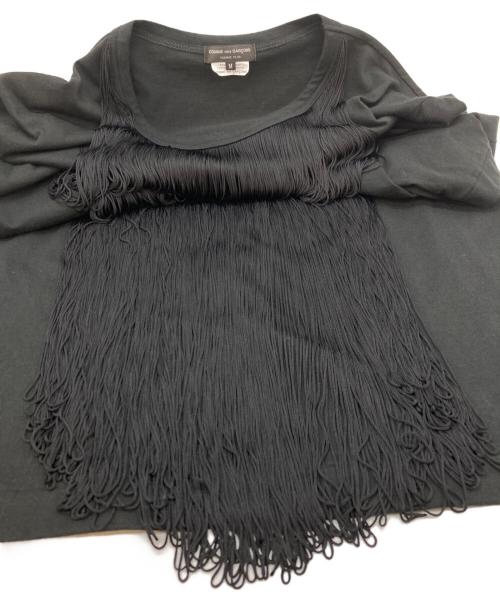 COMME des GARCONS HOMME PLUS（コムデギャルソンオムプリュス）COMME des GARCONS HOMME PLUS (コムデギャルソンオムプリュス) フリンジTシャツ ブラック サイズ:SIZE Mの古着・服飾アイテム