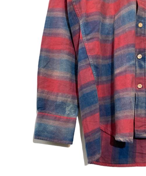OUR LEGACY（アワーレガシー）OUR LEGACY (アワーレガシー) Generation Shirt レッド×ブルー サイズ:Sの古着・服飾アイテム