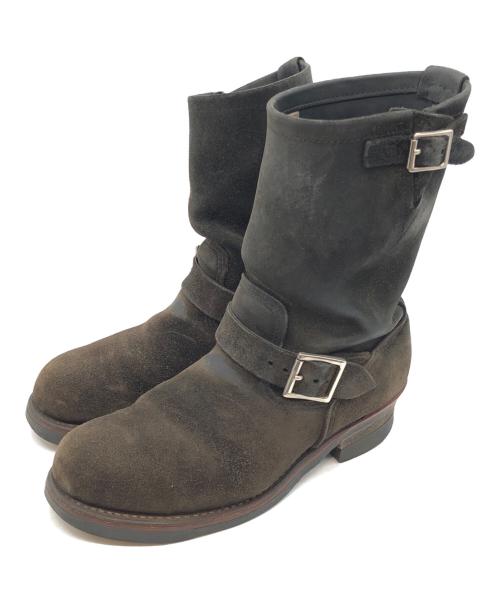 RED WING（レッドウィング）RED WING (レッドウィング) スエードエンジニアブーツ ブラック サイズ:SIZE 8 1/2の古着・服飾アイテム