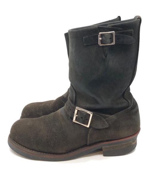 RED WING（レッドウィング）RED WING (レッドウィング) スエードエンジニアブーツ ブラック サイズ:SIZE 8 1/2の古着・服飾アイテム